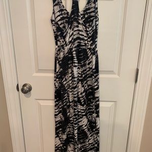 Long maxi tie dyed dress